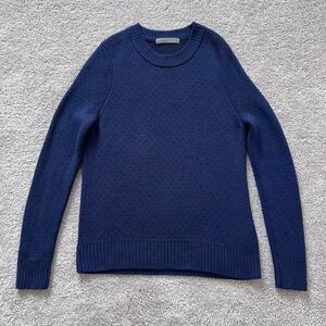 Icebreaker Sweater Womens Medium Blue 100% Wool Knit Crewneck Pullover Outdoor
